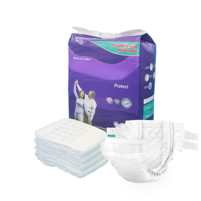 Vệ sinh người lớn dùng một lần, lớp siêu hấp thụ và ADL, bề mặt mềm và khô, bảo vệ rò rỉ, chỉ số độ ẩm, băng phép