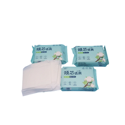 Zwakke ademende lange hygiëne pads met vleugels Wegwerp hygiënische servetten