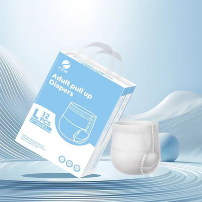 White Elastic Waist Pull Up quần cho người lớn với bảo vệ rò rỉ và kiểm soát mùi