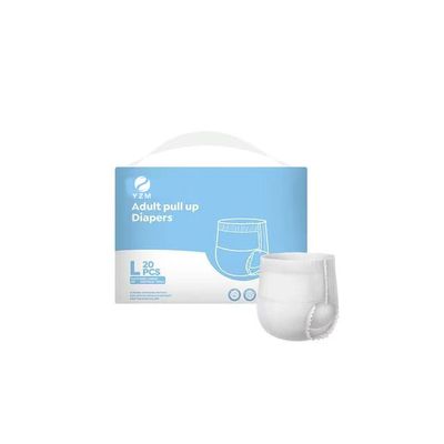 White Elastic Waist Pull Up quần cho người lớn với bảo vệ rò rỉ và kiểm soát mùi