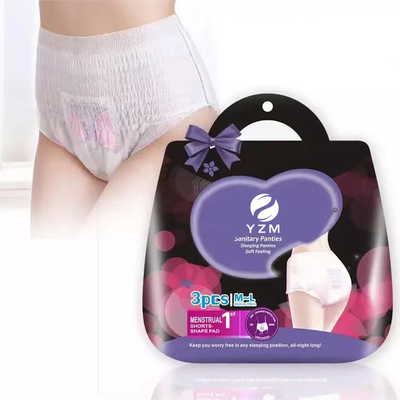 Comodidad acogedora Servilleta de algodón sanitario de flujo pesado con alas de algodón natural hipoalergénico ultrablandas